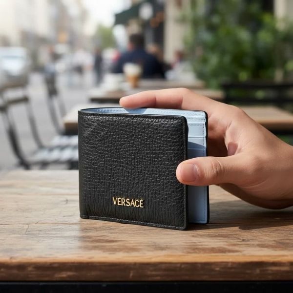 Versace [베르사체]SS25 남성 로고 레터링 반지갑DPU2463 1A13695 1B00V