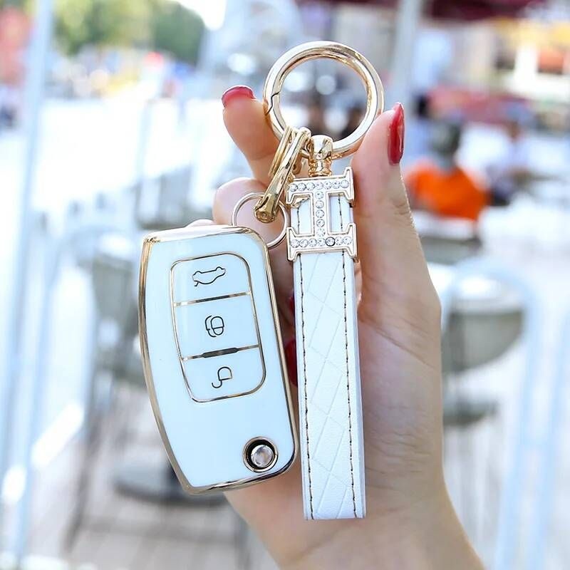 [해외] 차키케이스 TPU 자동차 키 커버 케이스 포드 피에스타 포커스 2 Ecosport 쿠가 탈출 팔콘 B-Max C-Max 에코 스포츠 갤럭