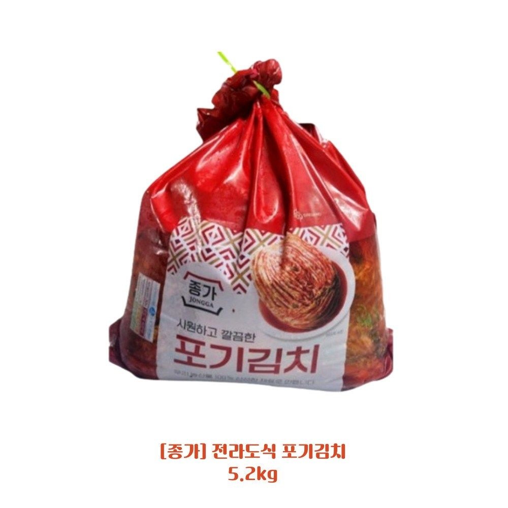 종가 전라도식 포기김치 5.2kg