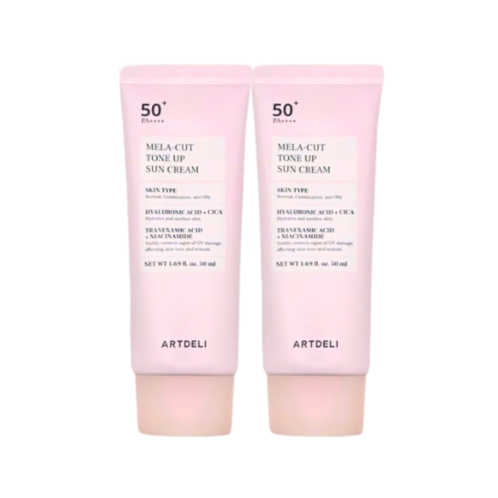 아트델리 멜라 컷 톤업 선크림 50ml ,2개