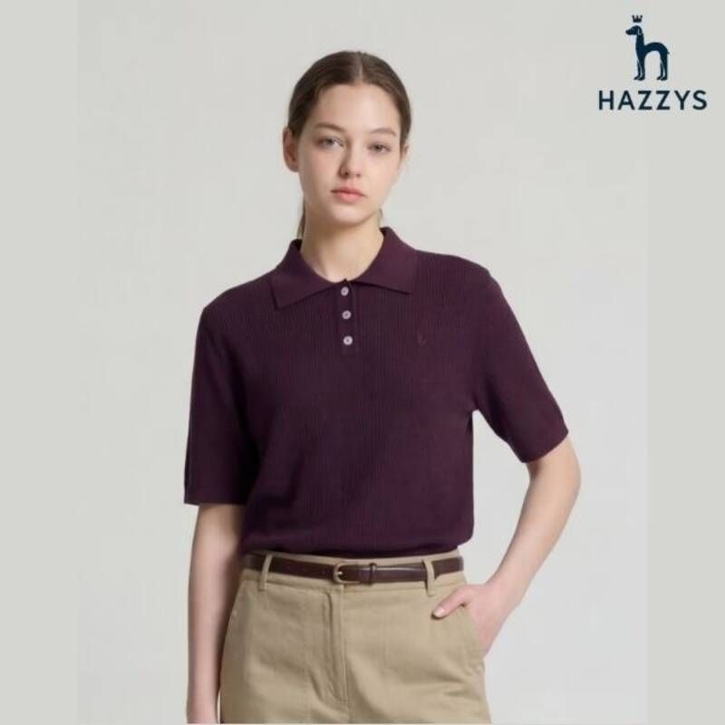 헤지스 레이디스 <매장정품> HAZZYS 헤지스 [26SS]강연 티카라 반팔 풀오버 HSSW6B404 1375197