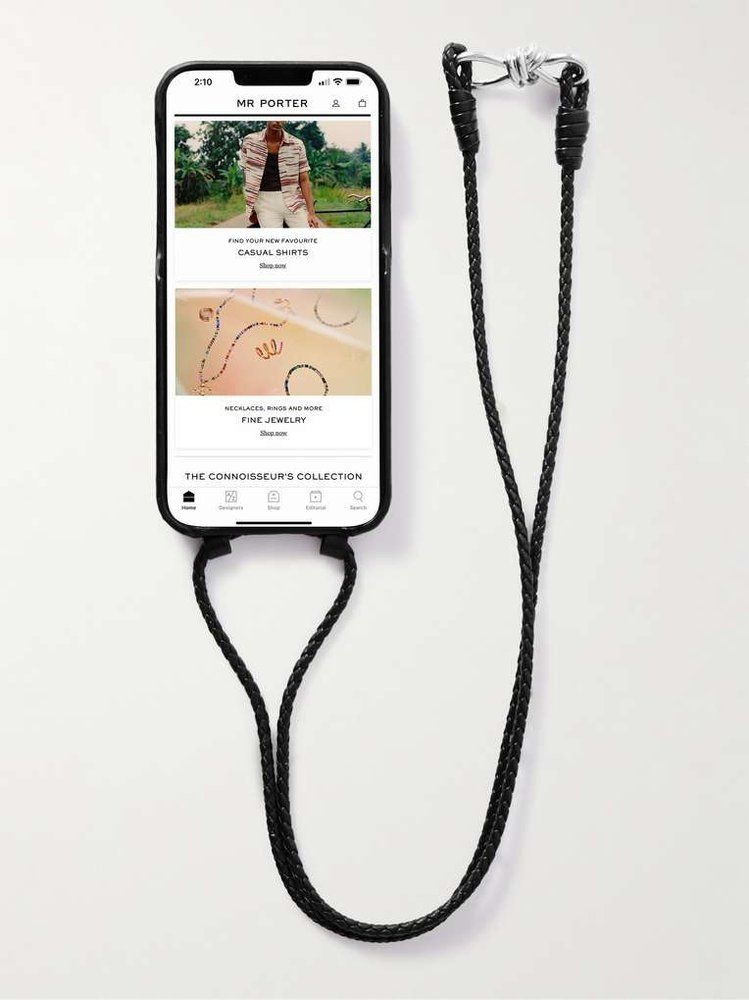 보테가 베네타 보테가베네타 25 F/W 보테가 베네타 레더 아이폰 14 프로 맥스 케이스 WITH 랜야드 756814VCP3D8803 B0080488432