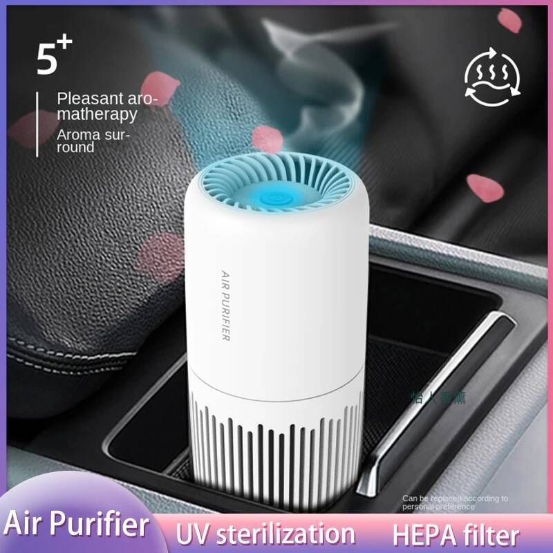 [해외] 차량용 공기청정기 샤오미 Youpin 자동차 공기 청정기 클리너 탈취제 음이온 오존 발생기 UVC 살균 냄새