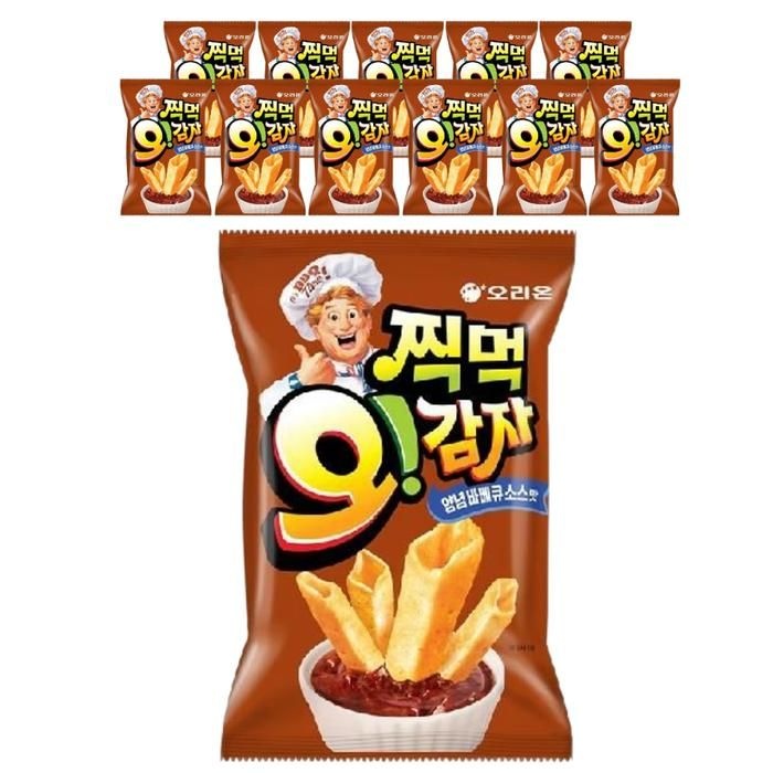 오리온제과 찍먹 오감자 양념바베큐소스맛 136g 12개