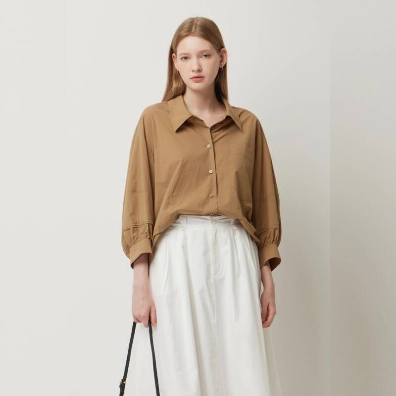 시슬리 <매장정품> SISLEY 시슬리 데븐 소매 핀턱 셔츠 SAWSE3541 1294601