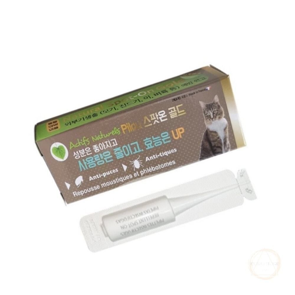 [오늘출발] 무지스토어 필루 네츄럴 외부기생충예방 스팟온 골드 고양이 1ML 해충퇴치제 해충관리용품 진드기퇴치제