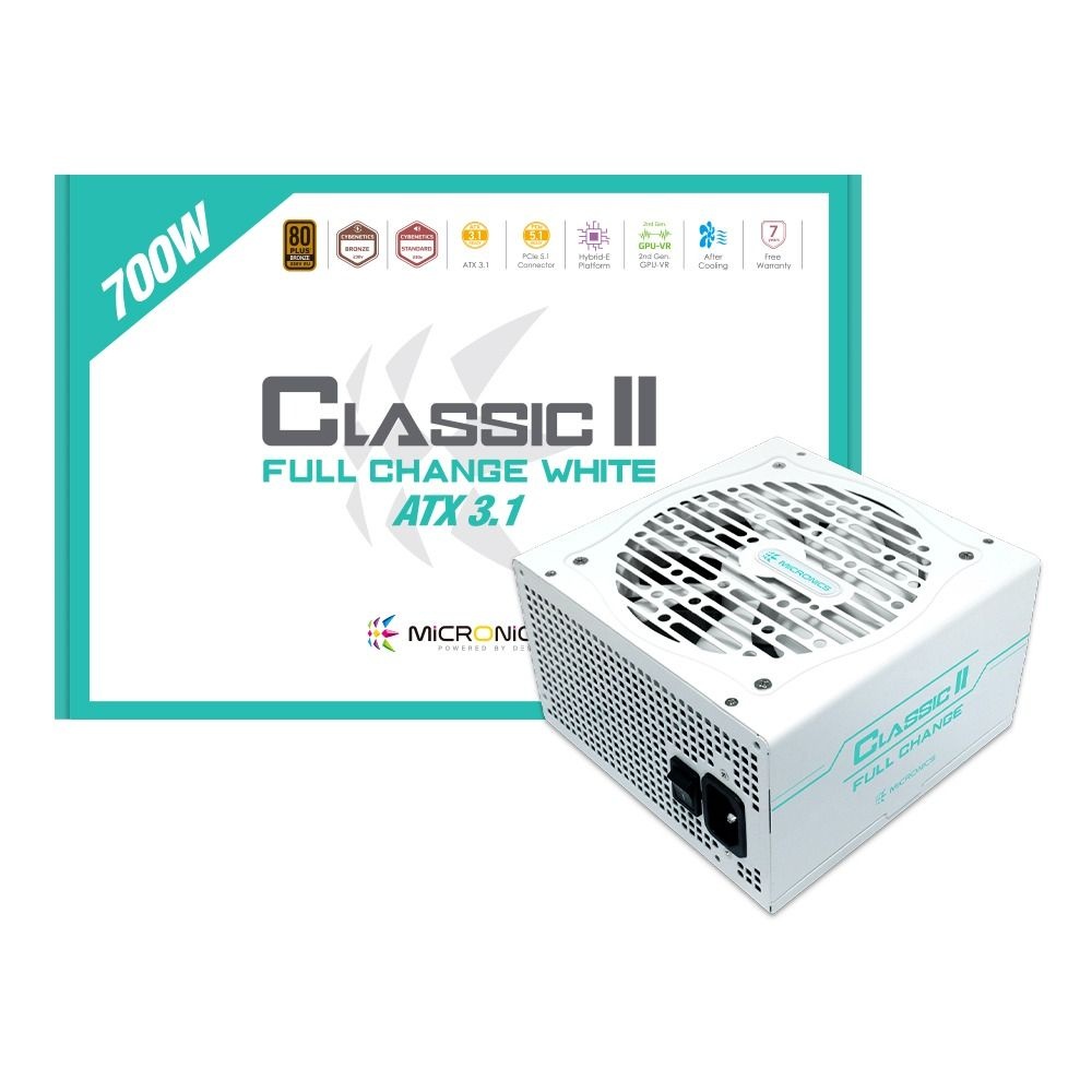 [오늘출발] 마이크로닉스 HIT 마이크로닉스 Classic II 풀체인지 700W 80PLUS브론즈 ATX3.1 화이트 /파워서플라이/오늘출발/정품/안심포장