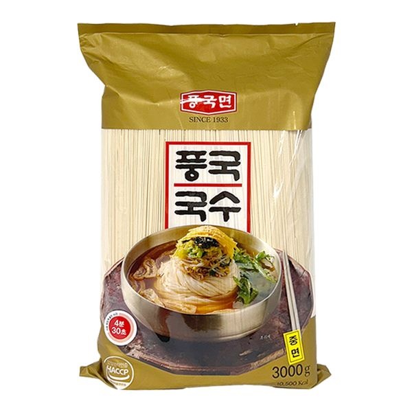 풍국면 풍국국수 중면 3000g 건면 잔치국수 비빔국수 재료