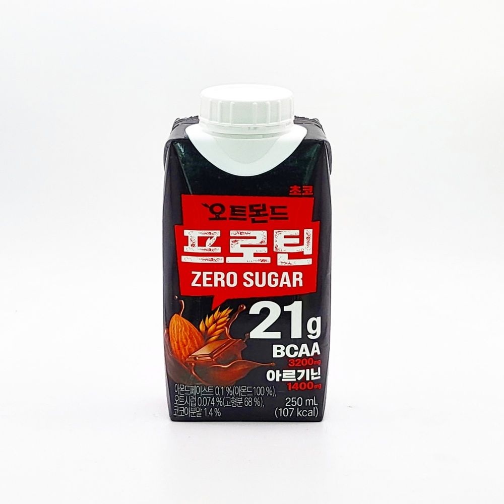 롯데칠성 오트몬드 프로틴 초코 250ml 18개 (제로슈거)