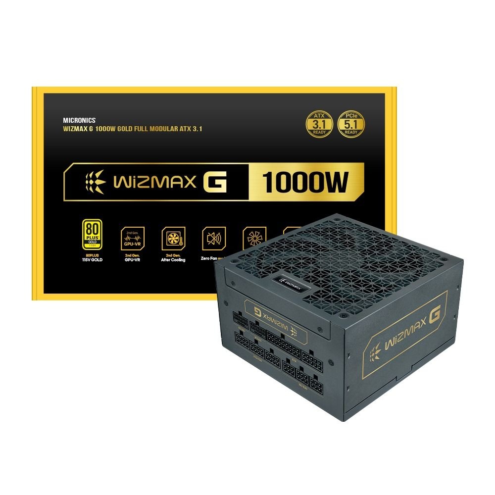 마이크로닉스 HIT 마이크로닉스 WIZMAX G-1000W 80PLUS골드 ATX 3.1 /파워서플라이/오늘출발/정품/안심포장
