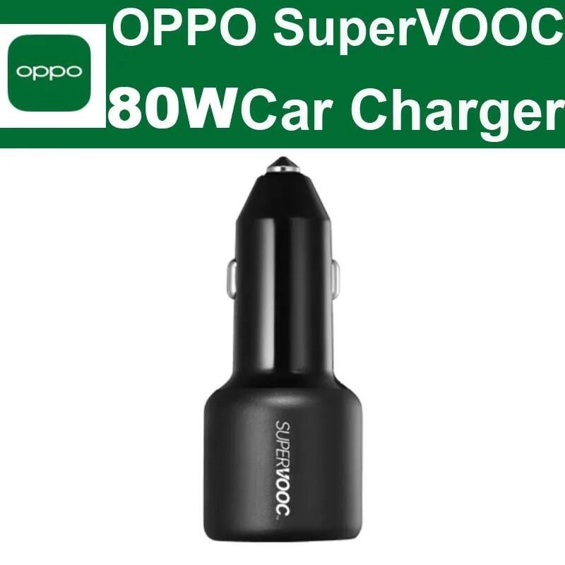 [해외] 차량용 시거잭 충전기 80W SuperVOOC 자동차 8A 케이블 PD QC 11V 7.3A 오리지널 OPPO Reno 8 Pro + Find X5 N R17 A96 에어 패드 리