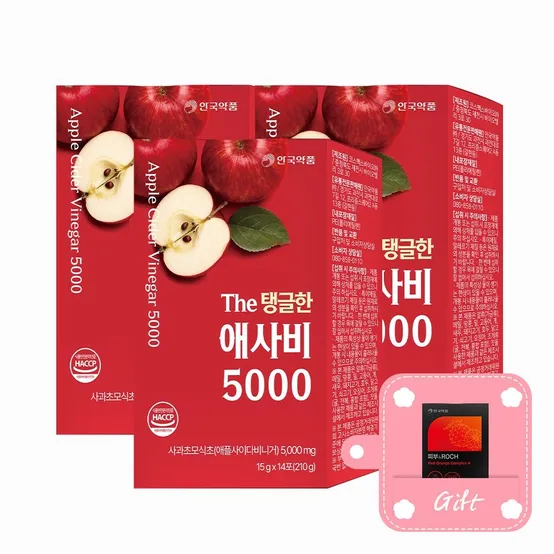 안국약품 우수한품질 저당 애사비 The 젤리 5000 탱글한 14포 3개