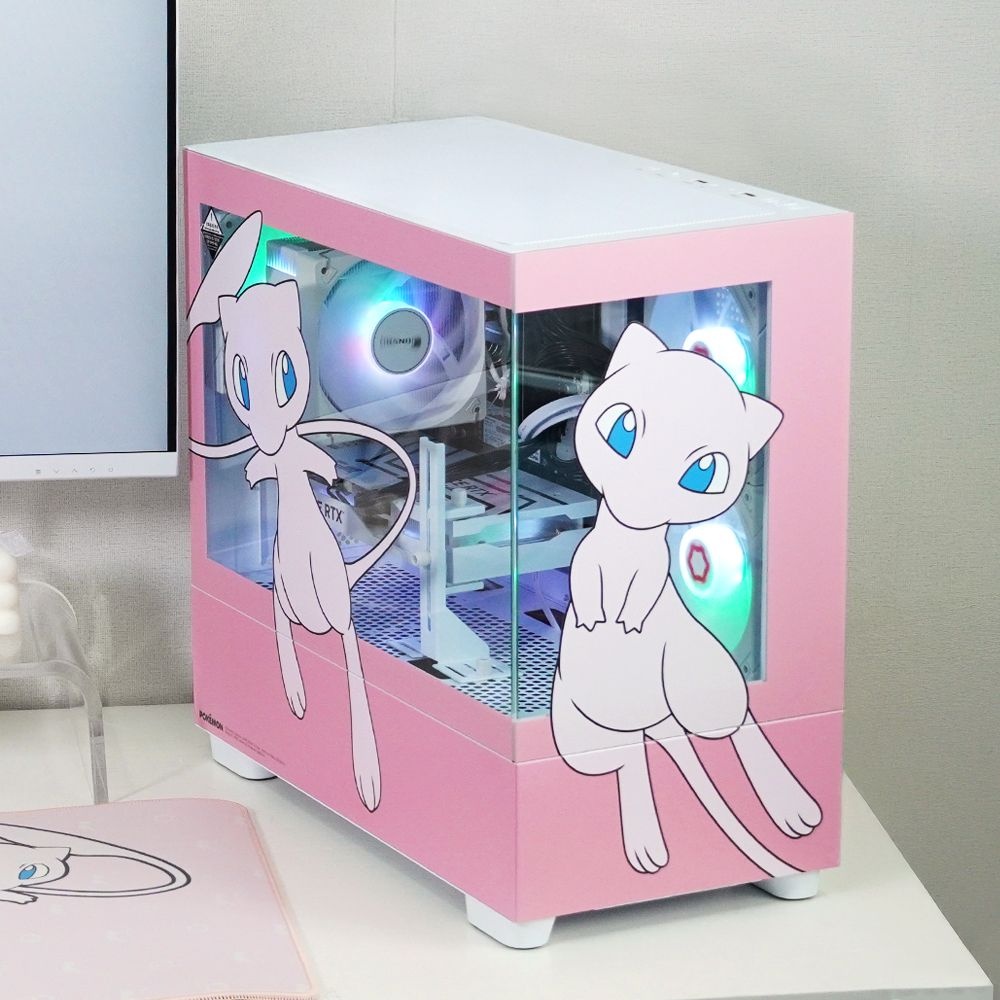 주연테크 포켓몬스터 PC 인텔 코어 울트라5 245 RTX 5070 TI 게이밍 컴퓨터 RAM 16GB SSD 512GB PKM24557T-W 뮤 데스크탑