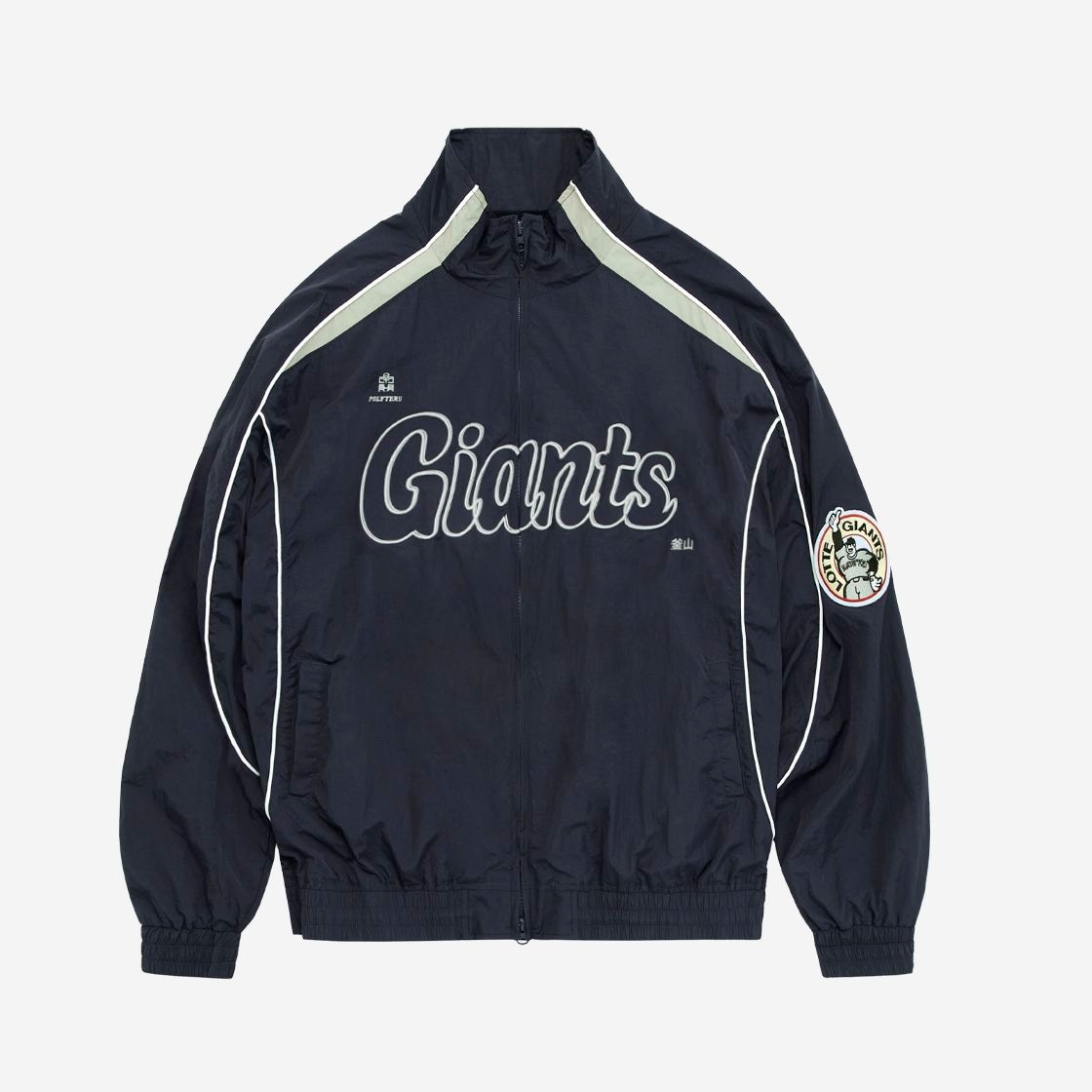롯데자이언츠 Polyteru X LOTTE GIANTS Dugout Retro Jumper Navy