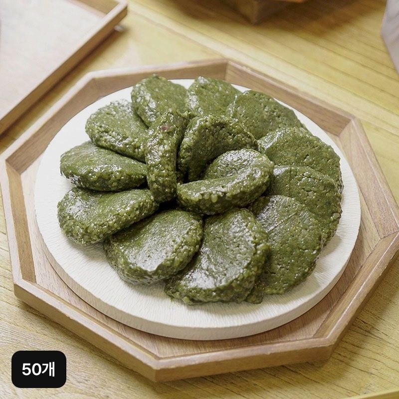 사임당 착한 곡물로 만든 통팥앙금저당 쑥찰떡 50개[35407807]