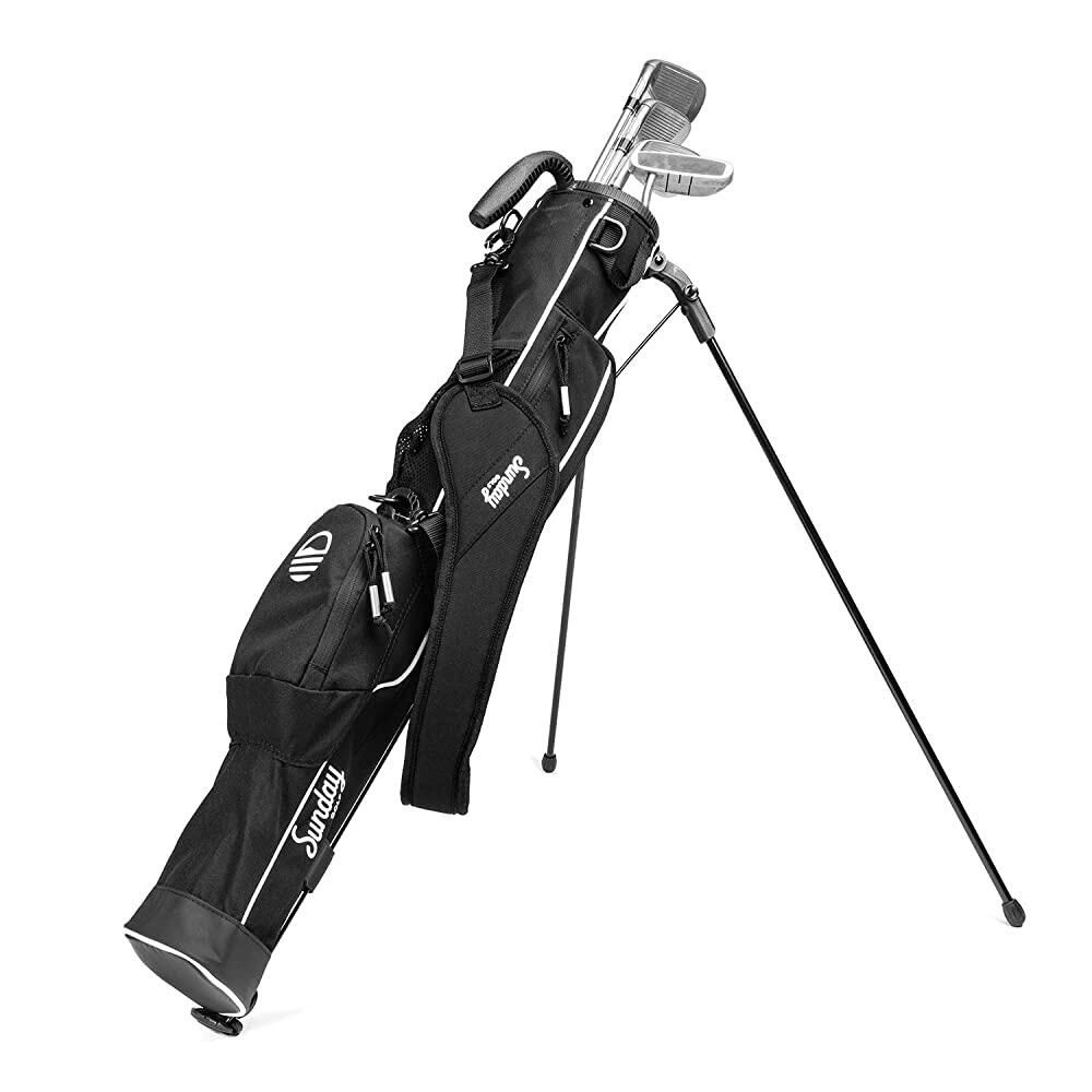 [해외] [미국수입정품] Sunday Golf L- 스트랩과 스탠드가 있는 경량 골프 백 - 휴대가 쉽고 튼튼한 피치 앤 퍼트 드라이빙 레