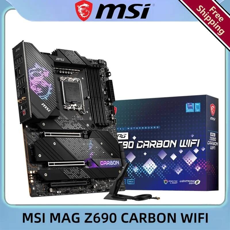 [해외] 마더보드 메인보드 MSI-MPG Z690 카본 와이파이 DDR5 LGA 1700 인텔 PC 게임 무료 배송
