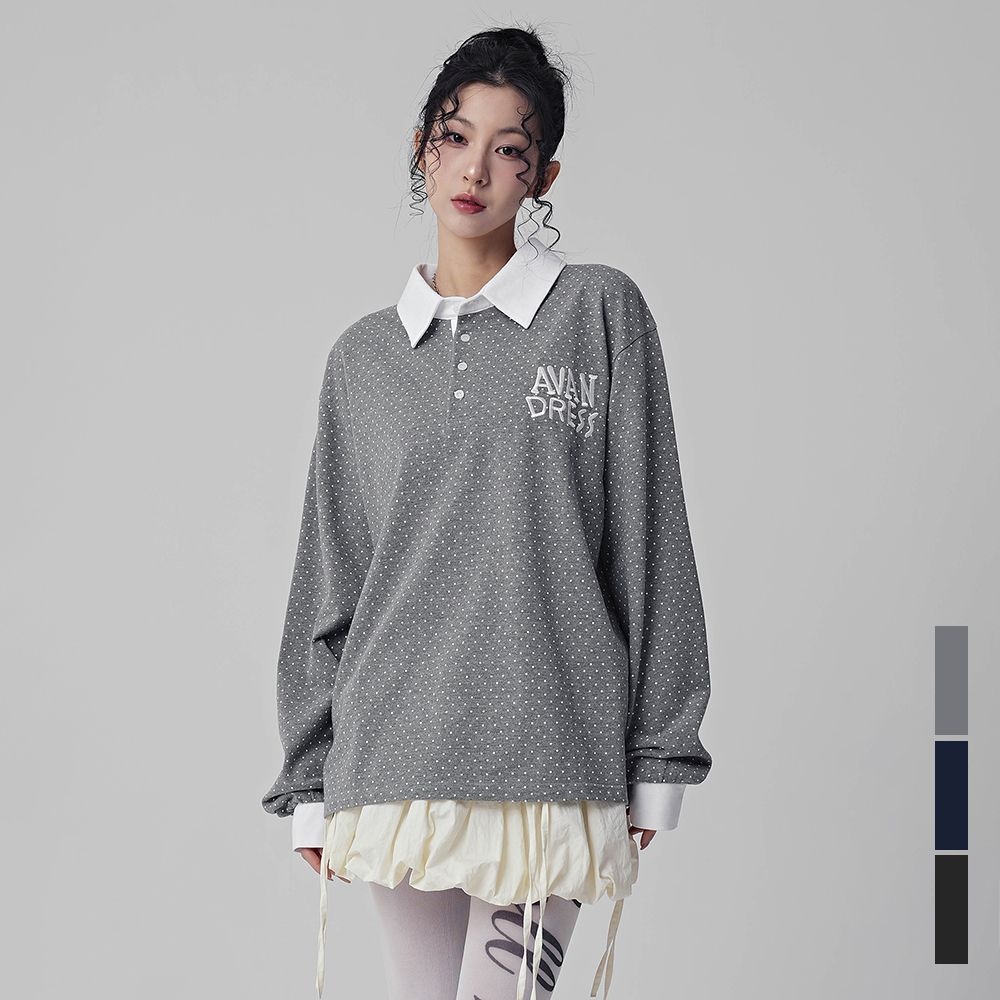 어반드레스 트리샤 도트 피케이 칼라 티셔츠_3Colors