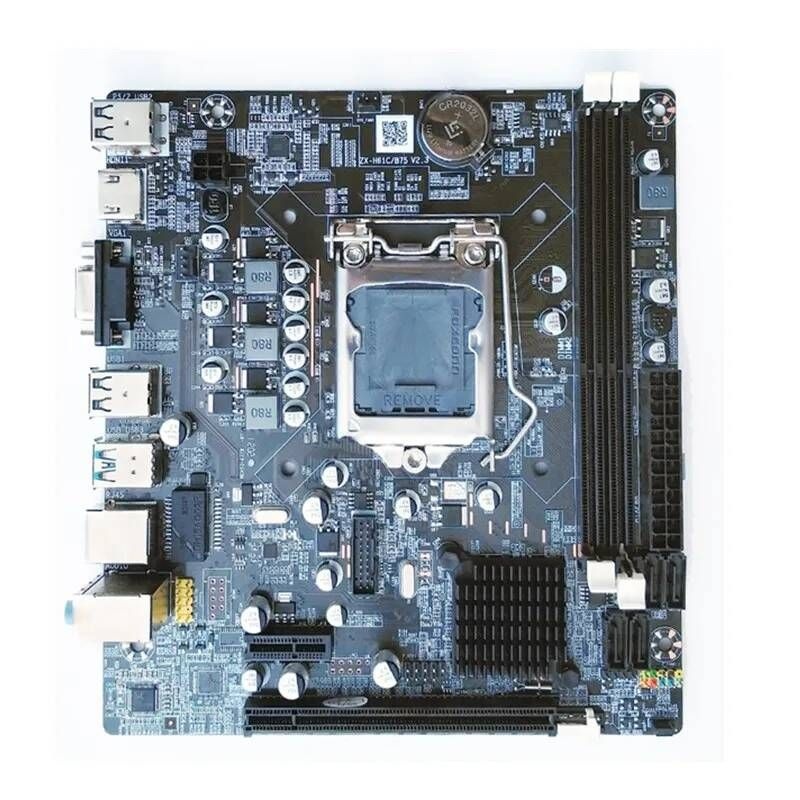 [해외] 마더보드 메인보드 ENVINDA-마더보드 H61 LGA 1155 듀얼 채널 DDR3 메모리 SATA III USB 3.0 인텔 코어 i7 i5 i3 제온 CPU B75 메인