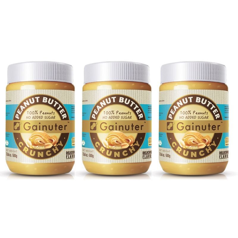 제이넛터 땅콩버터 크런치 500g 3개 - 땅콩100% 땅콩잼 피넛버터 무첨가