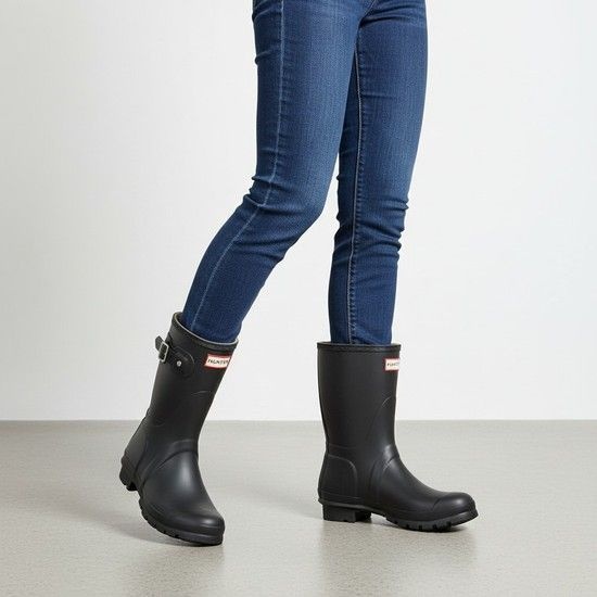 26SS 오리지널 쇼트 레인 여성 부츠 WFS1000RMA BLK