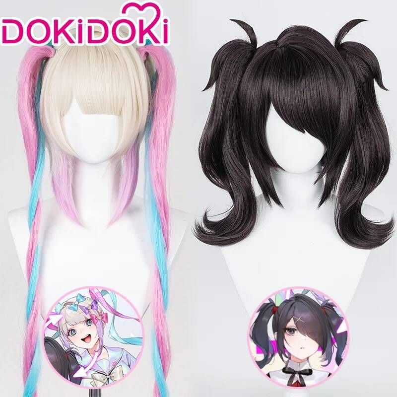 UnKnown 할로윈 코스프레 코스튬 옷 이벤트 의상 DokiDoki 게임 소녀 오버도즈 KAngel / Ame-chan 가발 귀여운