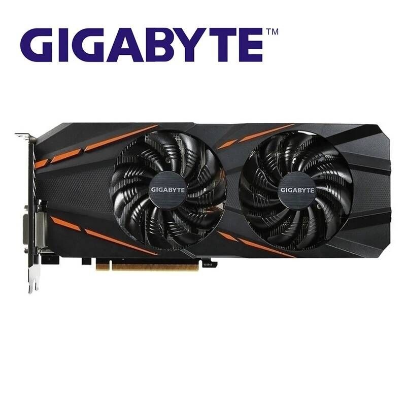 UnKnown 기가 바이트 그래픽 카드 GTX 1060 G1 게임용 3GB 비디오 gpu지도 nVIDIA Geforce GTX1060 192Bit 사용