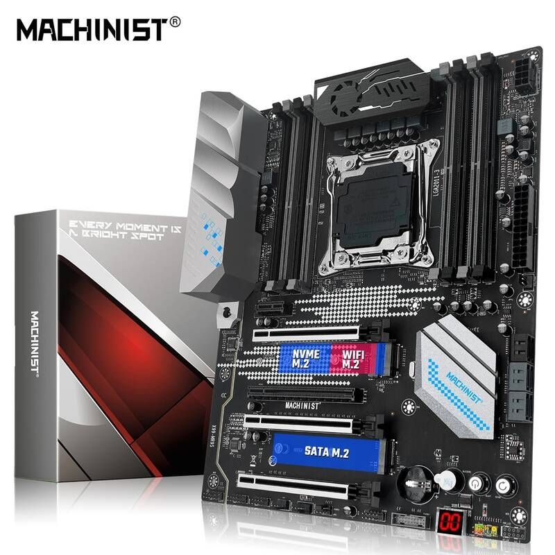 [해외] 마더보드 메인보드 MACHINIST-마더보드 X99 MR9S LGA 2011-3 인텔 제온 E5 CPU 전체 범위 지원 DDR4 RAM 메모리 USB3.0 ATX 서버