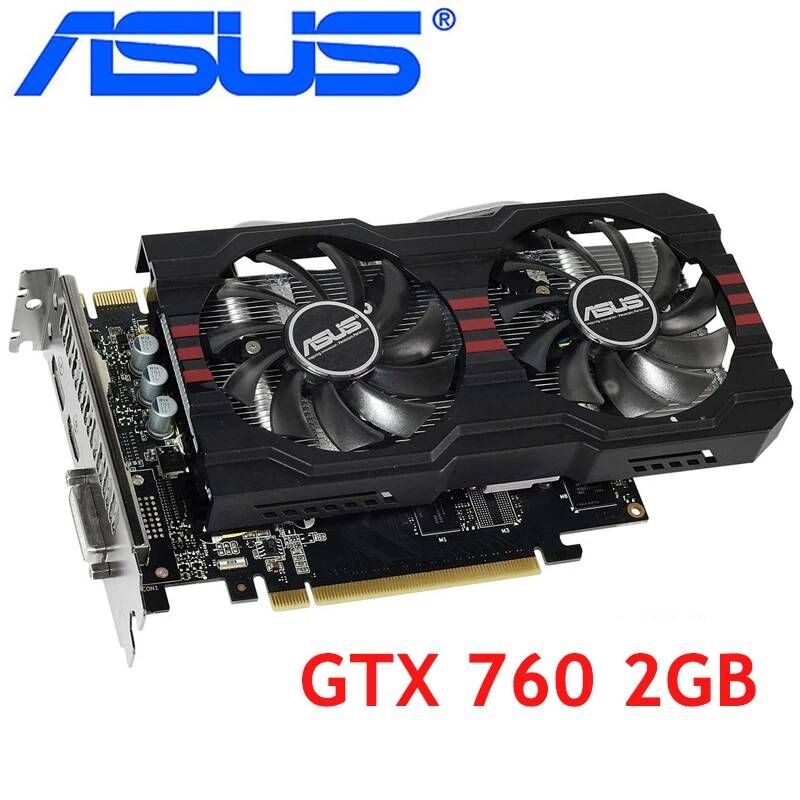 [해외] ASUS-그래픽 카드 GTX 760 2GB 750 bit GDDR5 비디오 nVIDIA VGA 카드용 Geforce GTX760 TI GTX650 보다 강함 중고