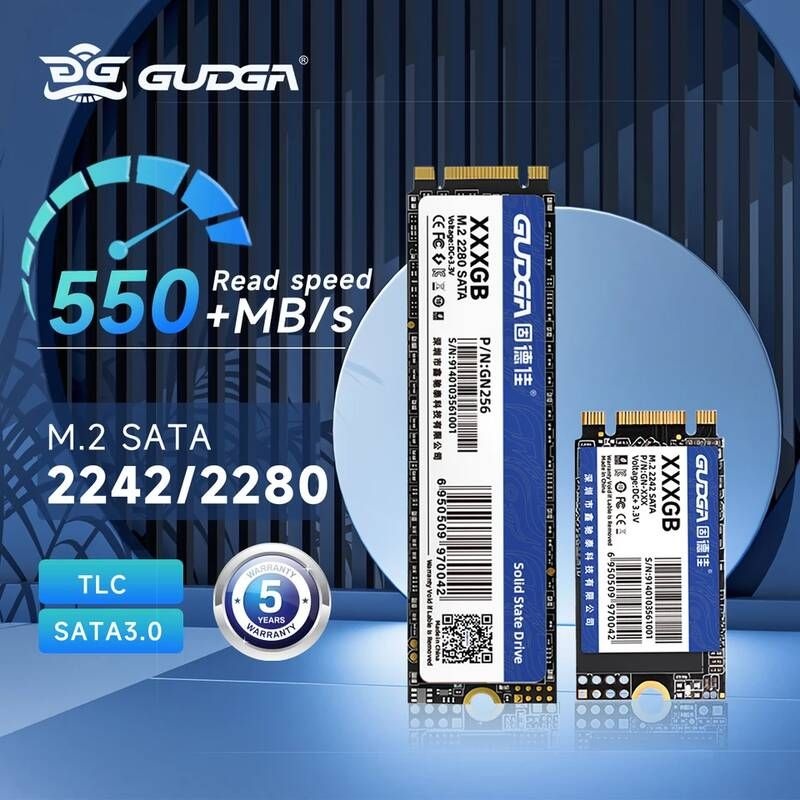 GUDGA [해외] GUDGA SSD 240gb M2 128gb 500gb 1 테라바이트 SATA NGFF M.2 2242 2280 256GB 512GB 내장 하드 드라이브 데스크탑/
