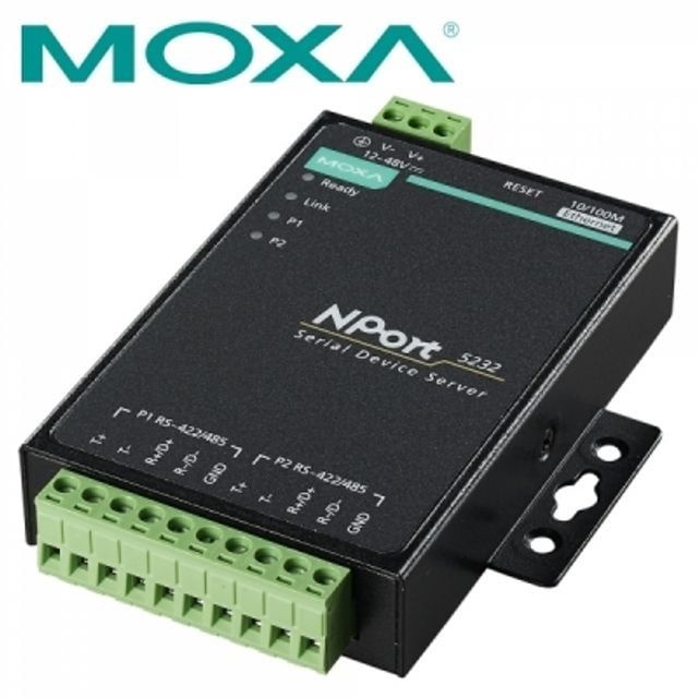 [Moxa Inc.]MOXA 2포트 RS422/485 디바이스 서버 NPort 5232