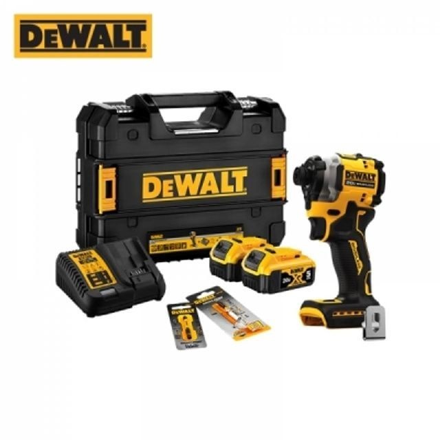 디월트 디월트 20V MAX 충전 임팩트 드라이버 세트(5.0Ah 2팩) DCF850P2A-KR