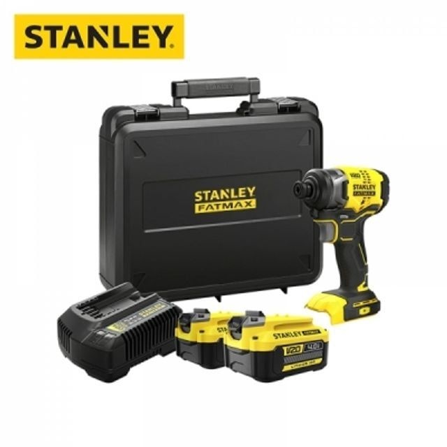디월트 스탠리 20V MAX 충전 임팩트 드라이버 세트(4.0Ah 2팩) SBI820M2K-KR