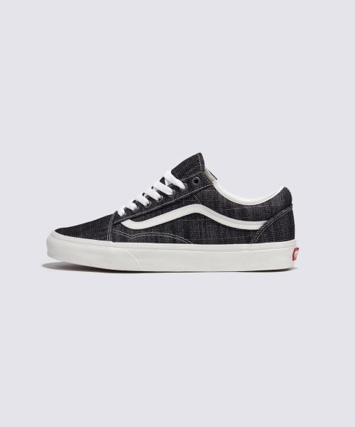 VANS <매장정품> [브랜드명] VANS 올드스쿨 - (쓰레디드 데님) 블랙:화이트 VN000CR5Y281 120880