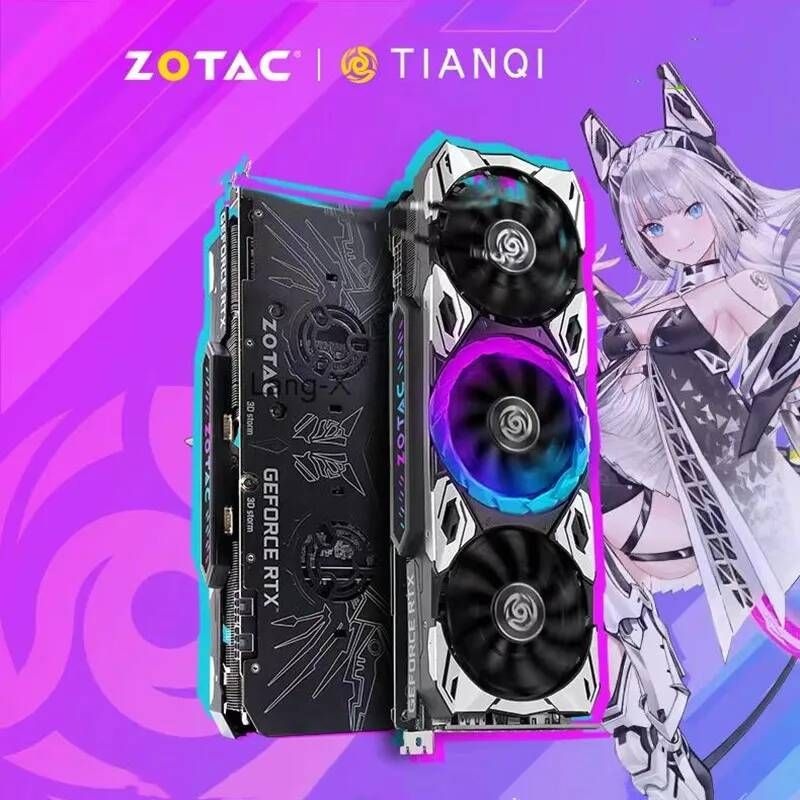 [해외] ZOTAC-RTX 3060Ti RTX3060 Ti 8GB GPU 비디오 카드 NVIDIA GeForce RTX3060Ti 게임용 그래픽 데스크탑 PCI Express 4.0x16