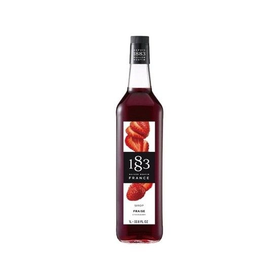 1883 딸기 시럽 1000ml 카페 쉐이크 라떼 음료 에이드 커피숍시럽 홈카페시럽 딸기향시럽
