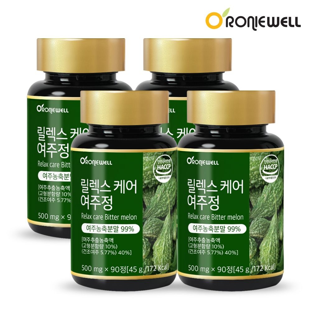 [롯데백화점] 로니웰 [로니웰] 릴렉스케어 여주정 90정 x 4병 (총 12개월분)