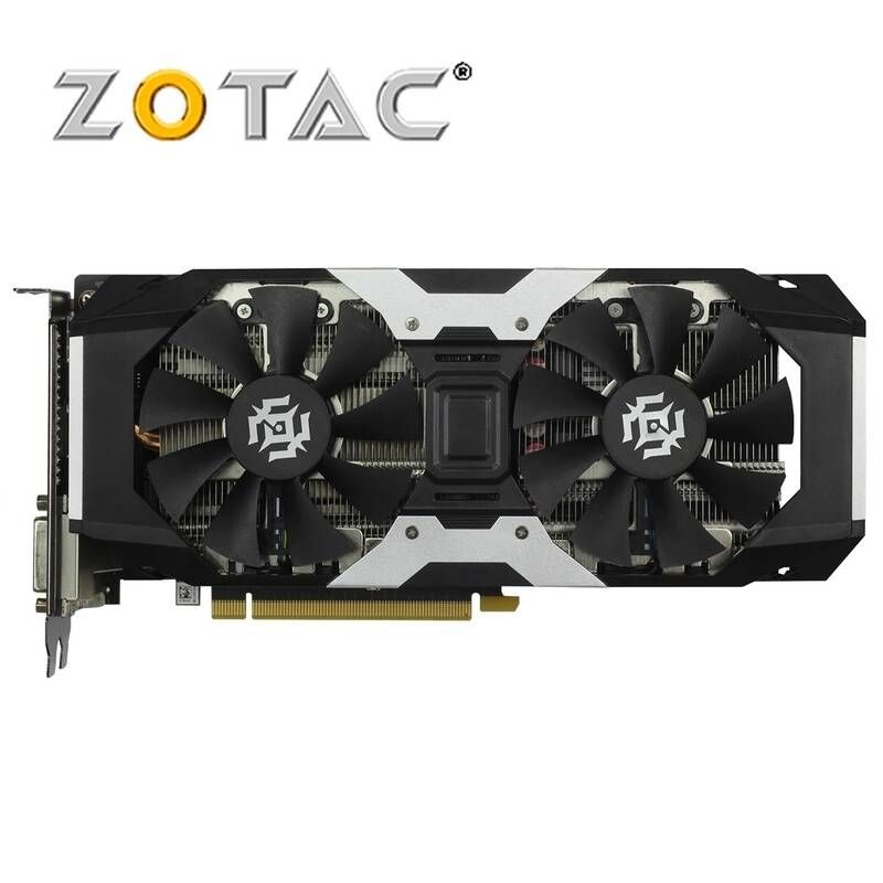 UnKnown [해외] ZOTAC-비디오 카드 오리지널 GTX 1060 6GB GPU 그래픽 지포스 nVIDIA GTX1060 6GD5 192Bit 데스크탑 맵 PCI-E X16 HDMI 중고