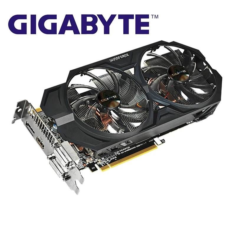 UnKnown [해외] GIGABYTE GTX 760 2GB GPU 비디오 카드 256Bit GDDR5 Map 그래픽 (nVIDIA Geforce PCI-E X16 Hdmi Dvi 용)