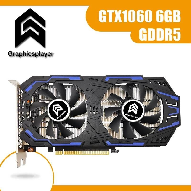 UnKnown [해외] 컴퓨터 그래픽 카드 오리지널 칩 GTX1060 6GB 3GB 192BIT 6144MB 비디오 VGA PC 게임용 NVIDIA GTX