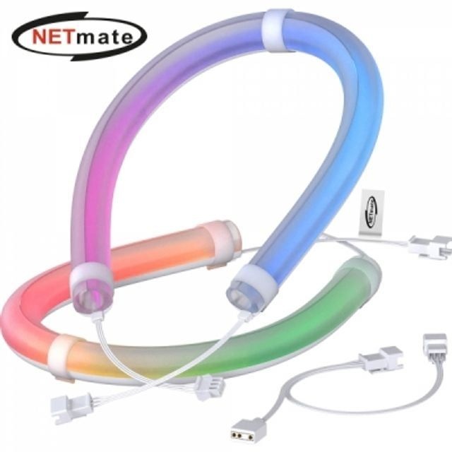 강원전자 넷메이트 수냉쿨러용 ARGB 튜브 커버 330mm(2PACK) (EZDIY-FAB)