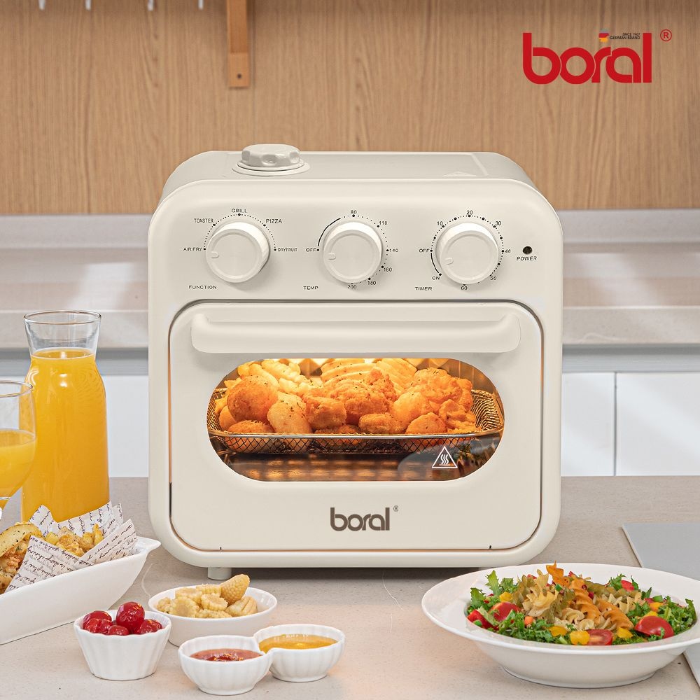 (주)홈니즈 보랄 더 셰프 스팀 에어프라이어 오븐 다이얼 베이킹 아이보리 18L BR-M1320AF