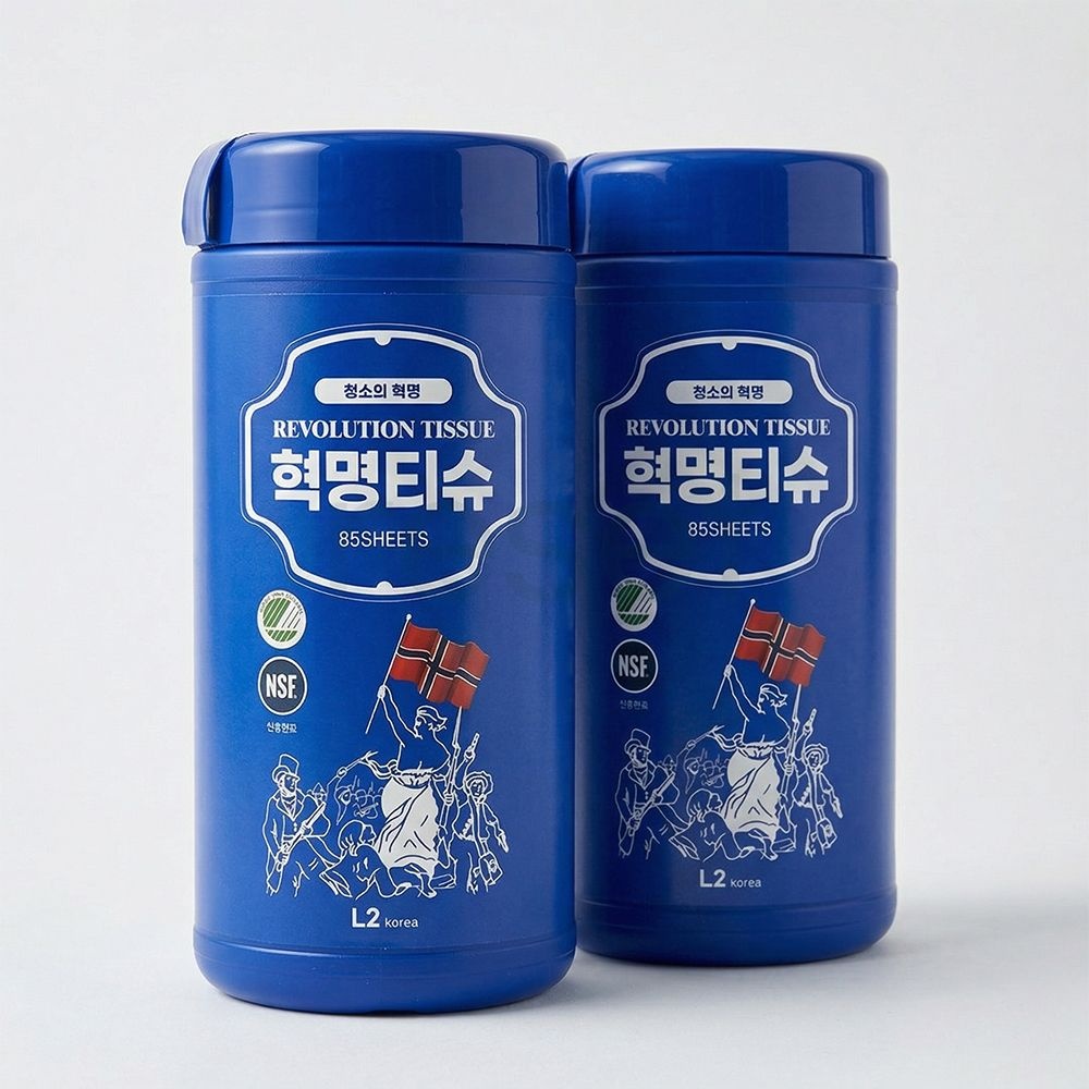 데일리아이디어 레볼루션 혁명티슈 85매, 2개