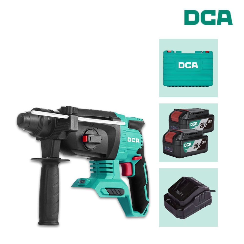 DCA DCA(디씨에이) ADZC04-24EM 충전로타리햄머드릴 20V 4.0Ah x2팩/충전기 2.7J 3모드/DCH273급