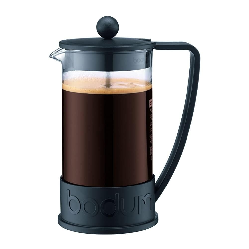 Bodum 브라질 프렌치 프레스 커피 앤 티 메이커, 1L, 블랙 (12 oz)