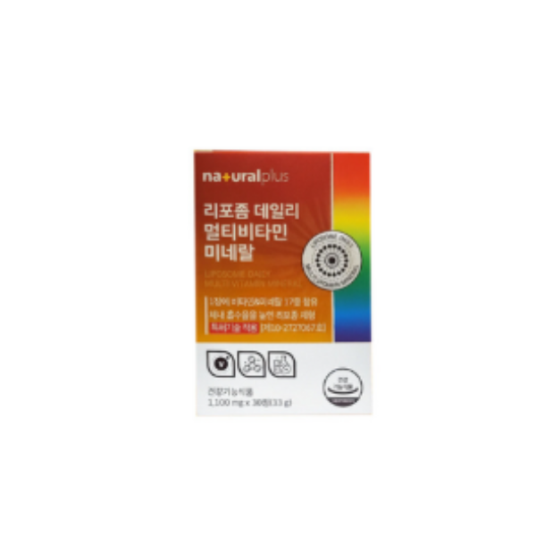 네추럴플러스 리포좀 데일리 멀티비타민 미네랄 흡수율좋은 피로가안풀릴때 갓생필수템 30정 x 6개