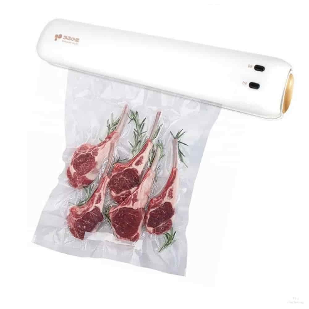 지니엘 화이트 가정용 진공포장기 28cm 지니엘 음식물포장기 가정용진공포장기 식품진공포장기 비닐밀봉기 비닐