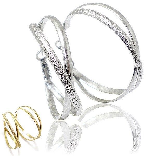 twix round earring(40 mm)FESA7138-1