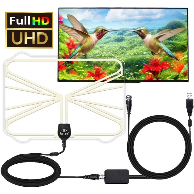 [오늘출발] 브리사 디지털 TV 안테나 5M UHD DTV 지상파 실내 수신기