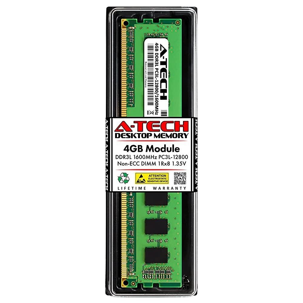 [해외] A-Tech 4GB RAM 교체용 삼성 M378B5173QH0-YK0 | DDR3/DDR3L 1600MHz PC3L-12800 1Rx8 1.35V UDIMM 비 ECC 240핀 D